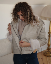 Grey District Kožna Jakna