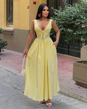 Butter Yellow Maxi Dress