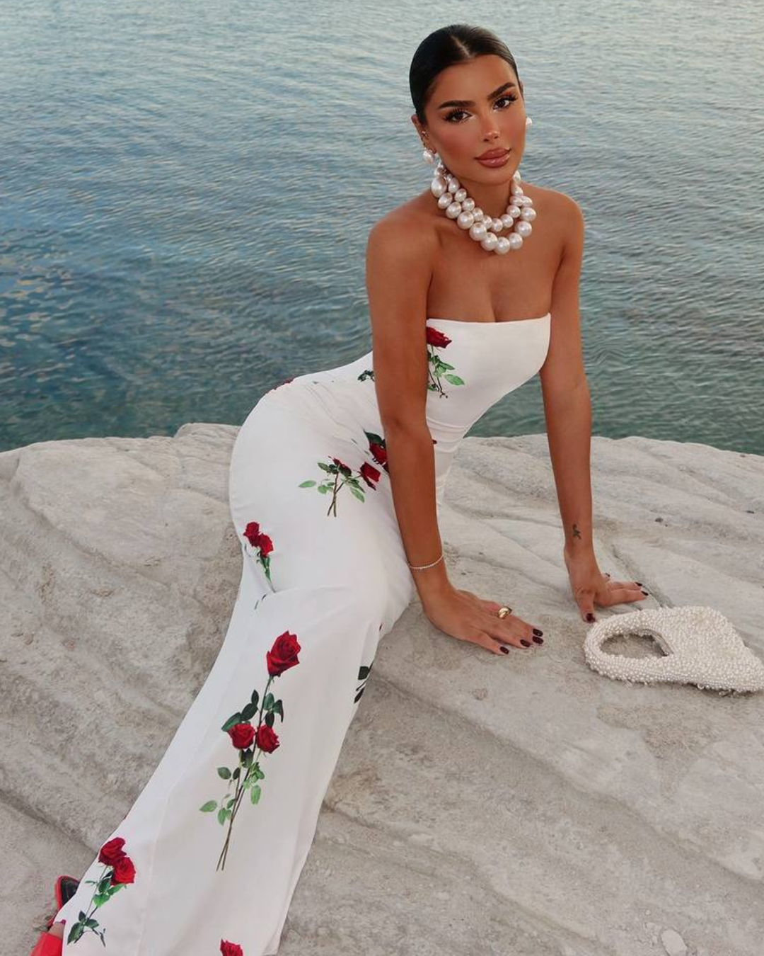 Sirens Rose Duga Haljina