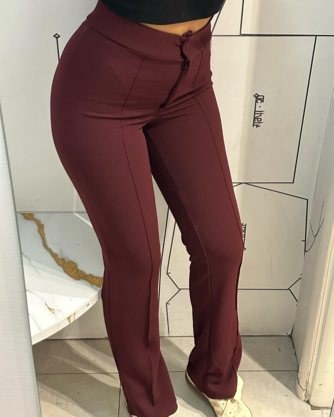Bordeaux Sculpted Essential Pants