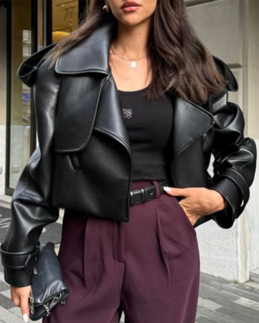 Raw Edge kožna jakna