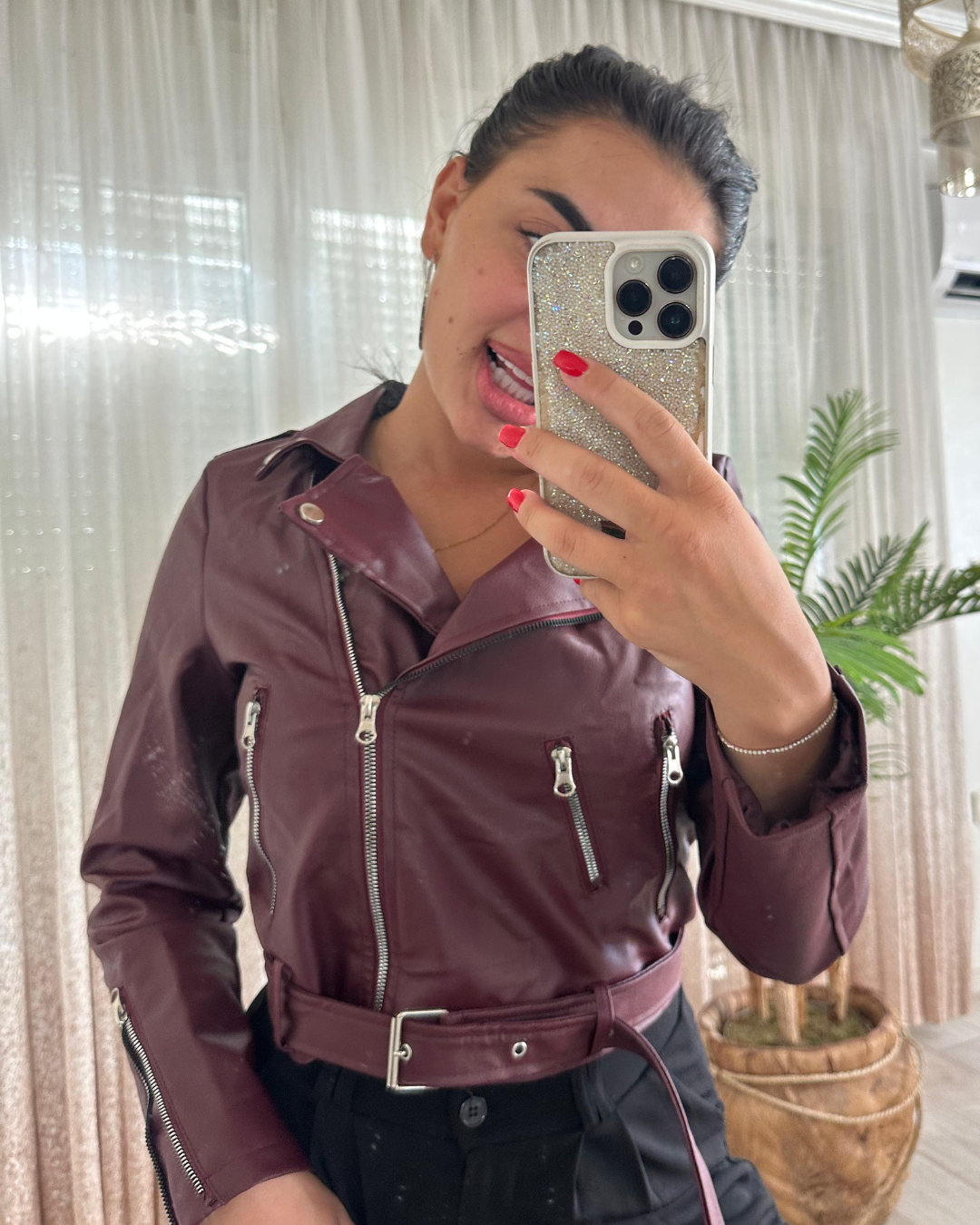 Bordeaux Armor Kožna Jakna