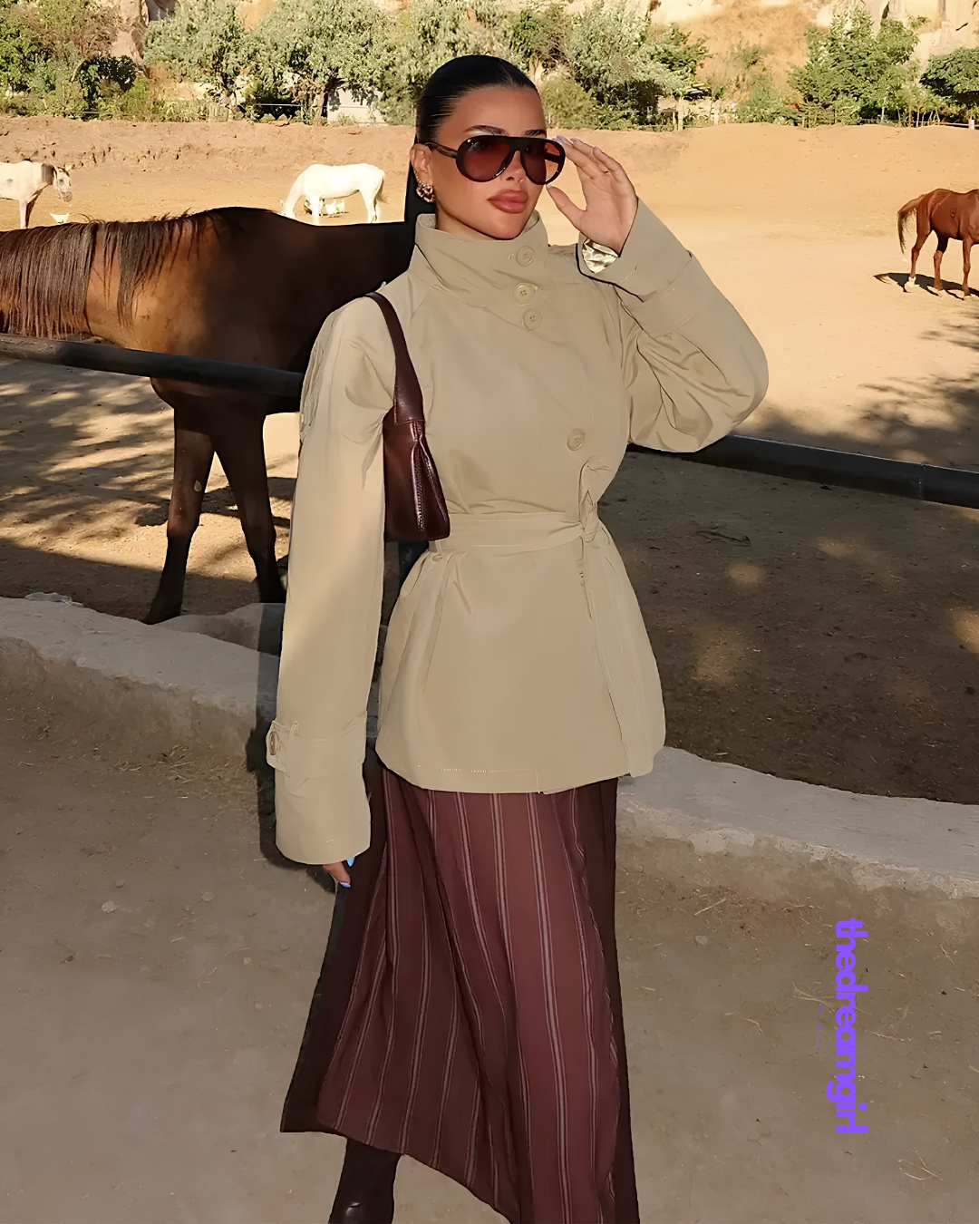 The Short Trench Beige