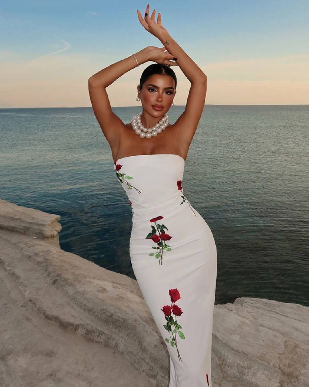 Sirens Rose Duga Haljina