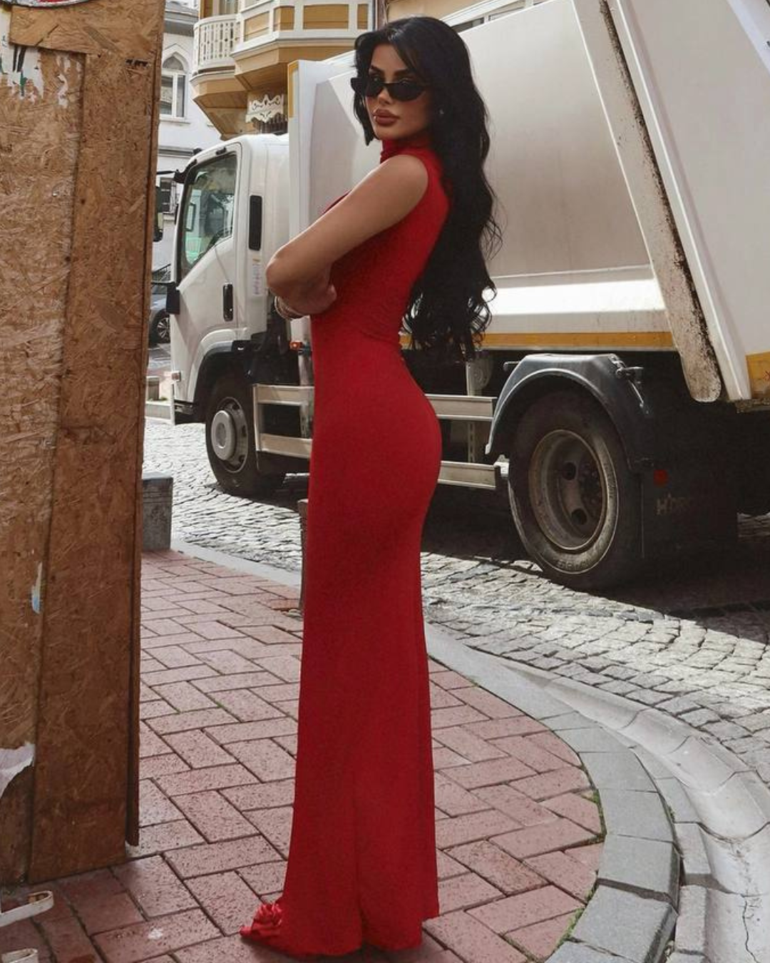 Red Siren Maxi Dress