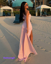 Blush Aura Goddess Duga Haljina