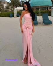 Blush Aura Goddess Duga Haljina