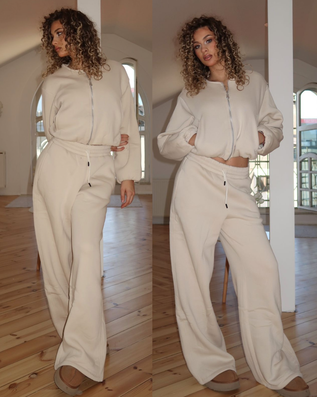 White Relax Zipper Set