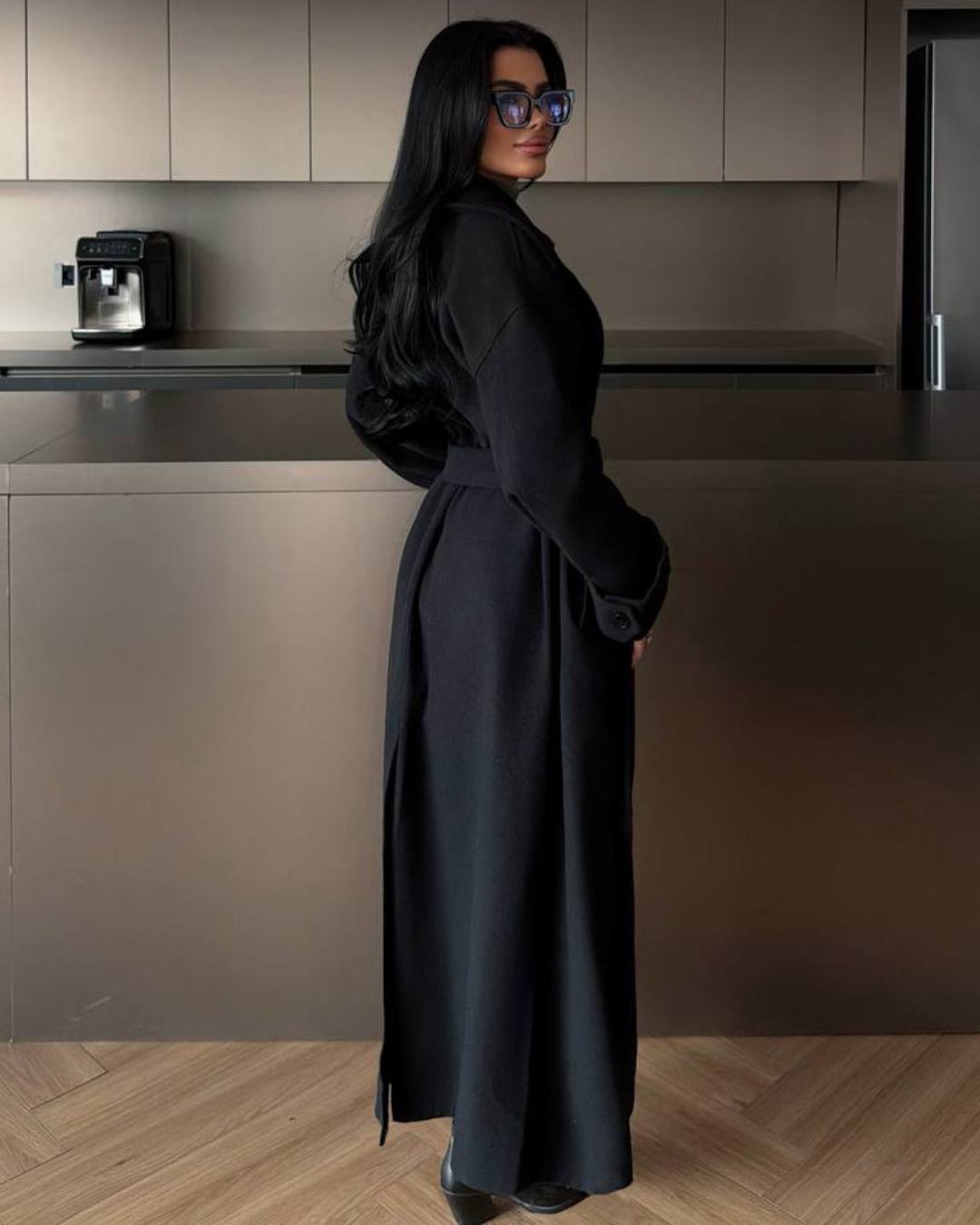 Midnight Luxe Long Coat