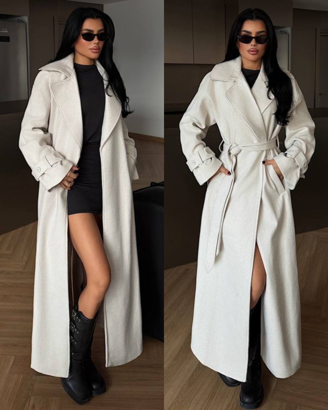 Ivory Luxe Long Coat
