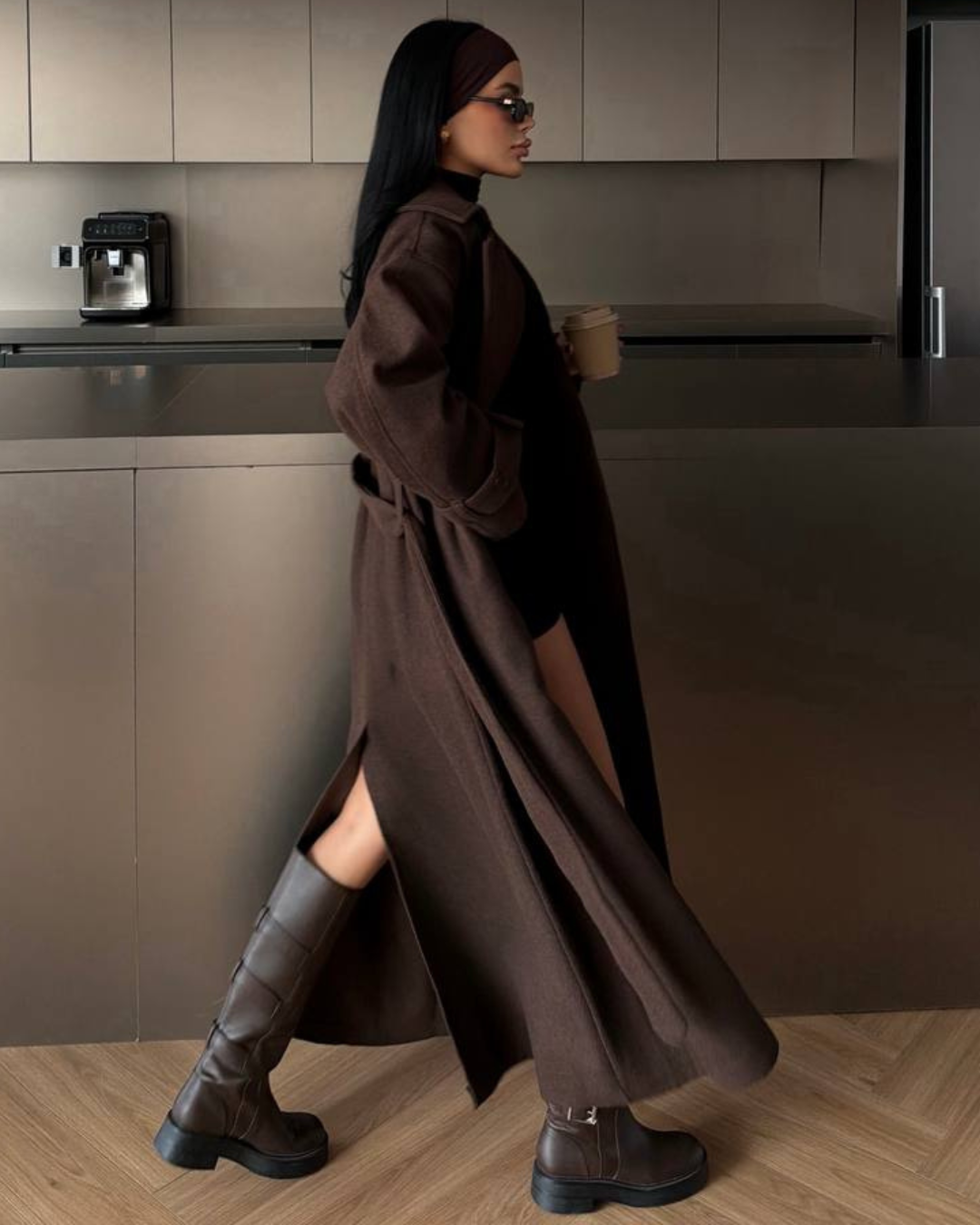 Mocha Luxe Long Coat
