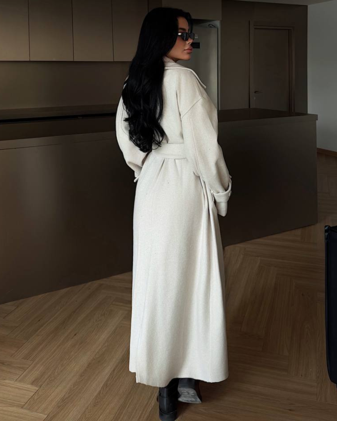 Ivory Luxe Long Coat