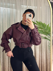 Bordeaux Rebel Kožna Jakna