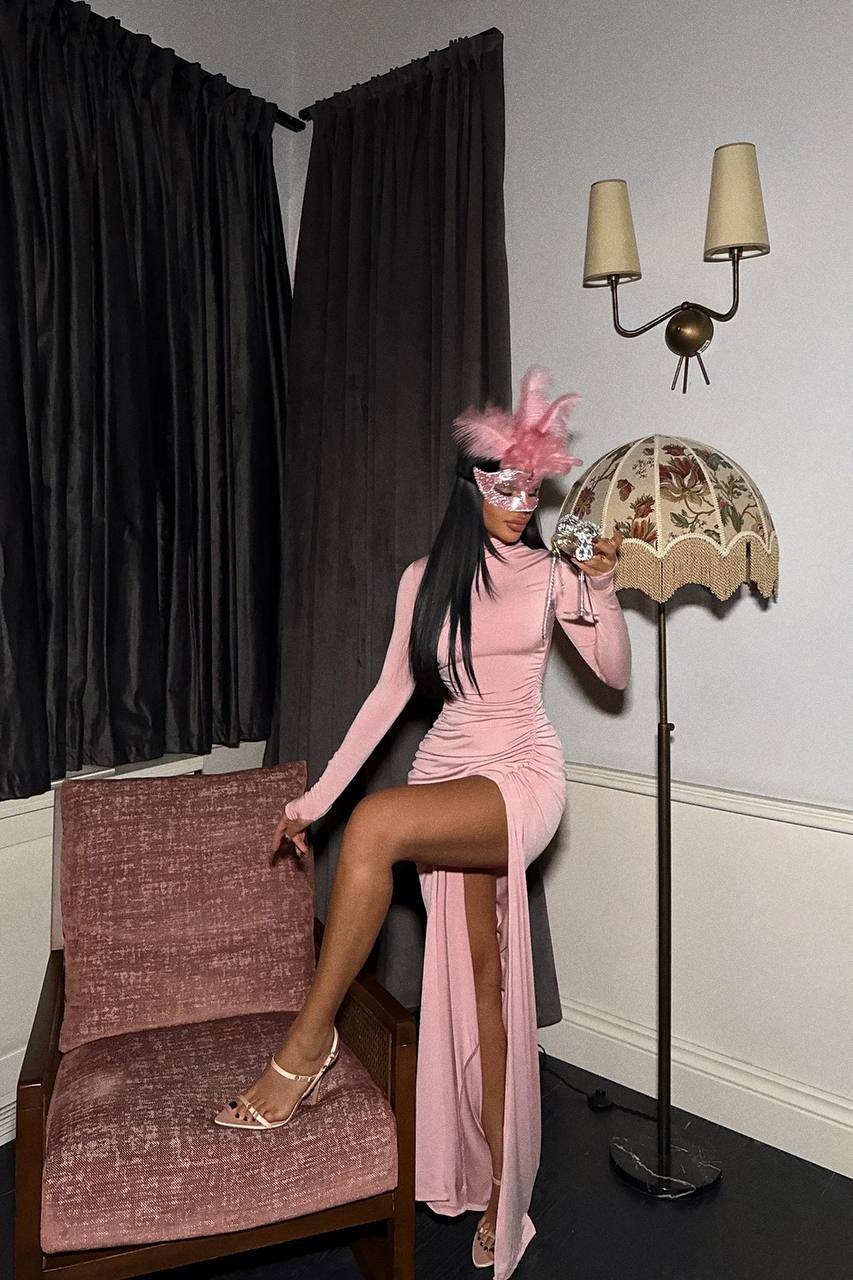 Velvet Rose Drama Dress